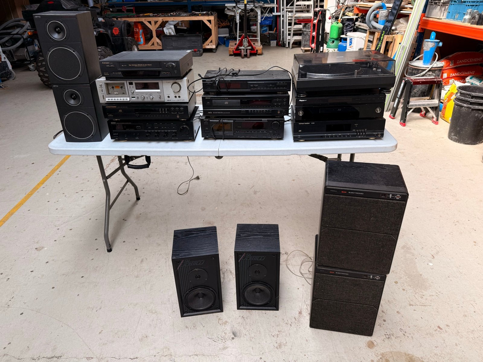 Grote partij audioapparatuur: versterkers, cd-spelers, plate, Audio, Tv en Foto, Stereo-sets, Gebruikt, Cassettedeck, Losse componenten