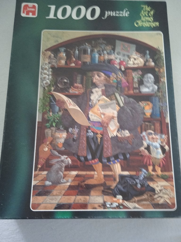 Jumbo legpuzzzel 1.000 stukjes The art of James Christensen, Ophalen of Verzenden, 500 t/m 1500 stukjes, Gebruikt, Legpuzzel