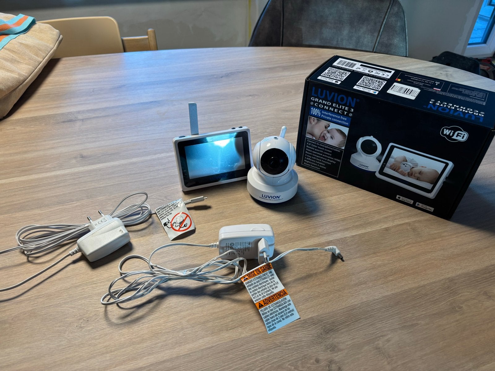 Luvion Grand Elite 3 Connect Babyfoon met Camera, Ophalen of Verzenden, Zo goed als nieuw, 250 meter of meer, Camera