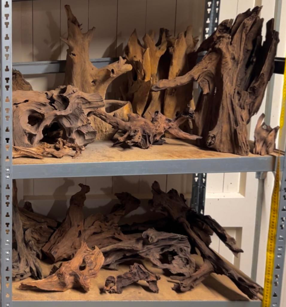 Grote Partij Kienhout / Driftwood / Spiderwood Decoratie, Ophalen of Verzenden, Zo goed als nieuw, Plant(en), Steen of Hout