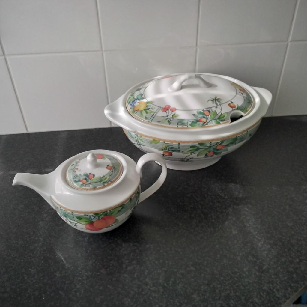Wedgwood  home eden theepot  en terrine, Huis en Inrichting, Keuken | Servies, Overige typen, Ophalen of Verzenden, Zo goed als nieuw