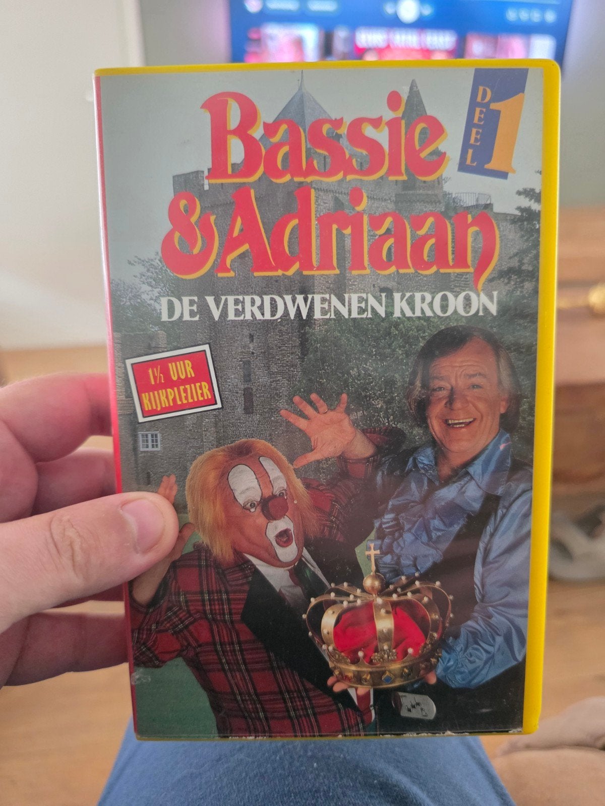 Bassie & Adriaan: De Verdwenen Kroon VHS (CNR), Cd's en Dvd's, Gebruikt, Alle leeftijden, Kinderfilm, VHS