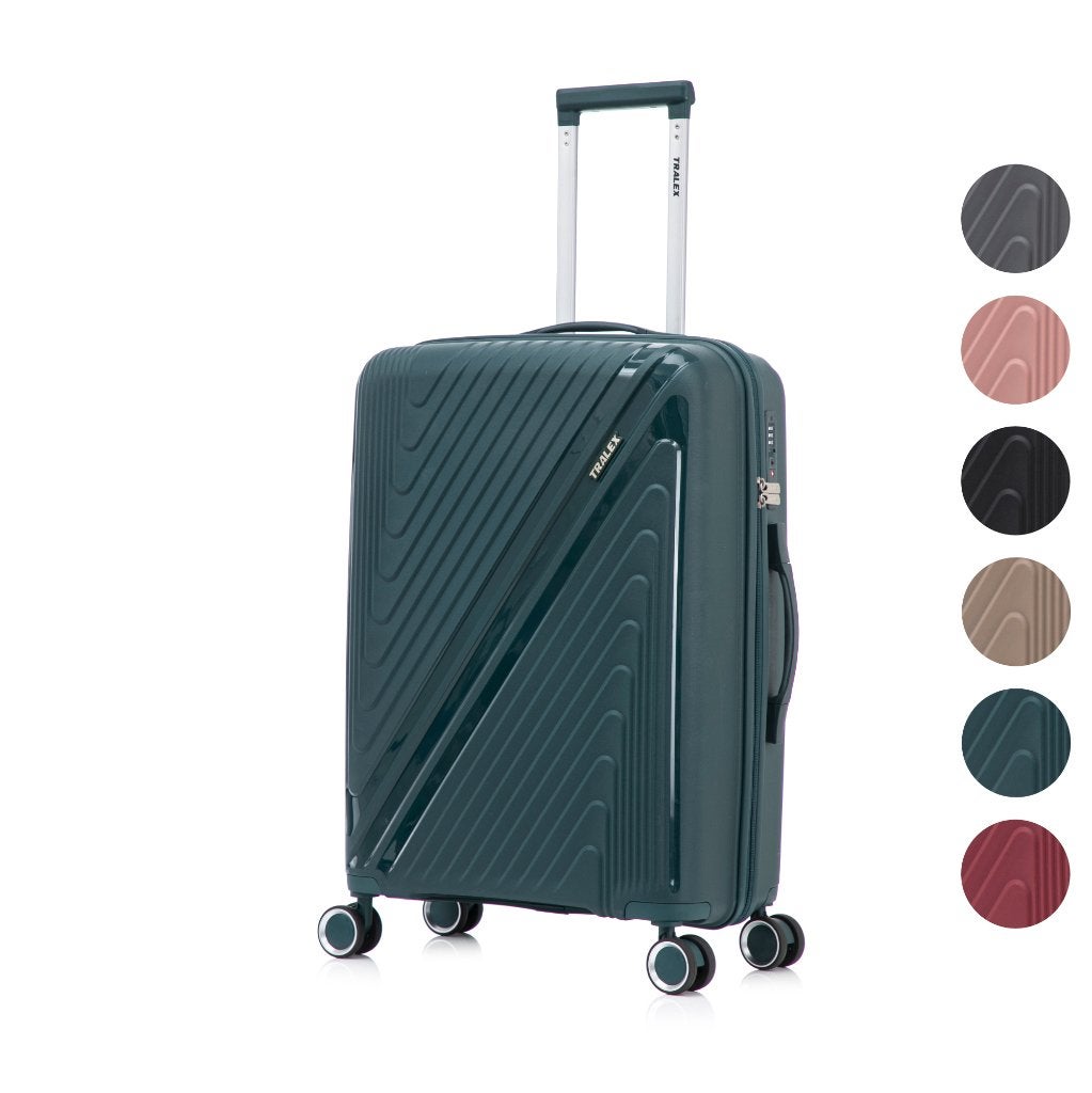Nieuwe Tralex koffer maat L - 67 Liter - 66x44x26 cm Blauw, Hard kunststof, Nieuw, Ophalen of Verzenden, Babijhandel@gmail.com