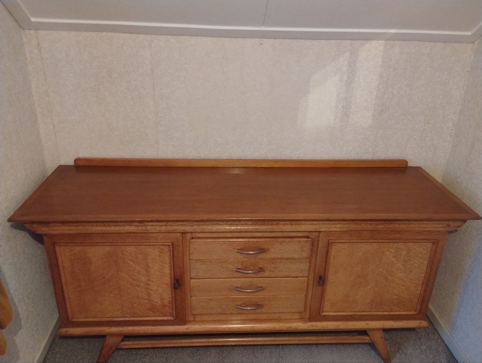Vintage eiken dressoir met lades en deuren, Antiek en Kunst, Antiek | Meubels | Kasten, Ophalen