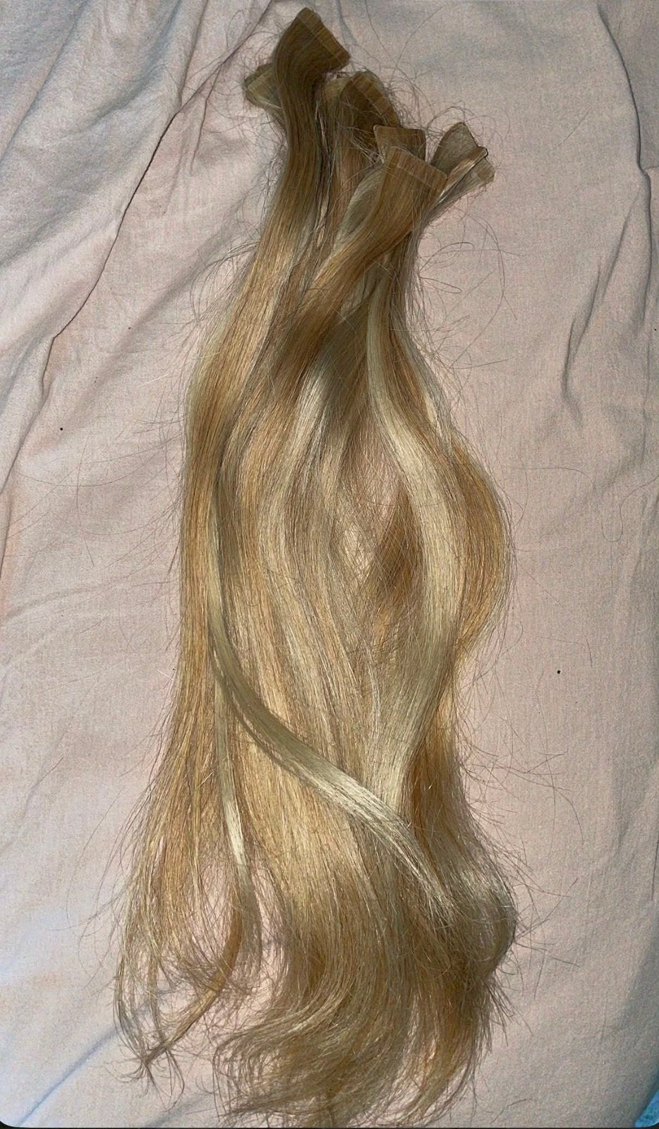 Tape in extensions, Sieraden, Tassen en Uiterlijk, Ophalen of Verzenden, Zo goed als nieuw, Pruik of Haarverlenging