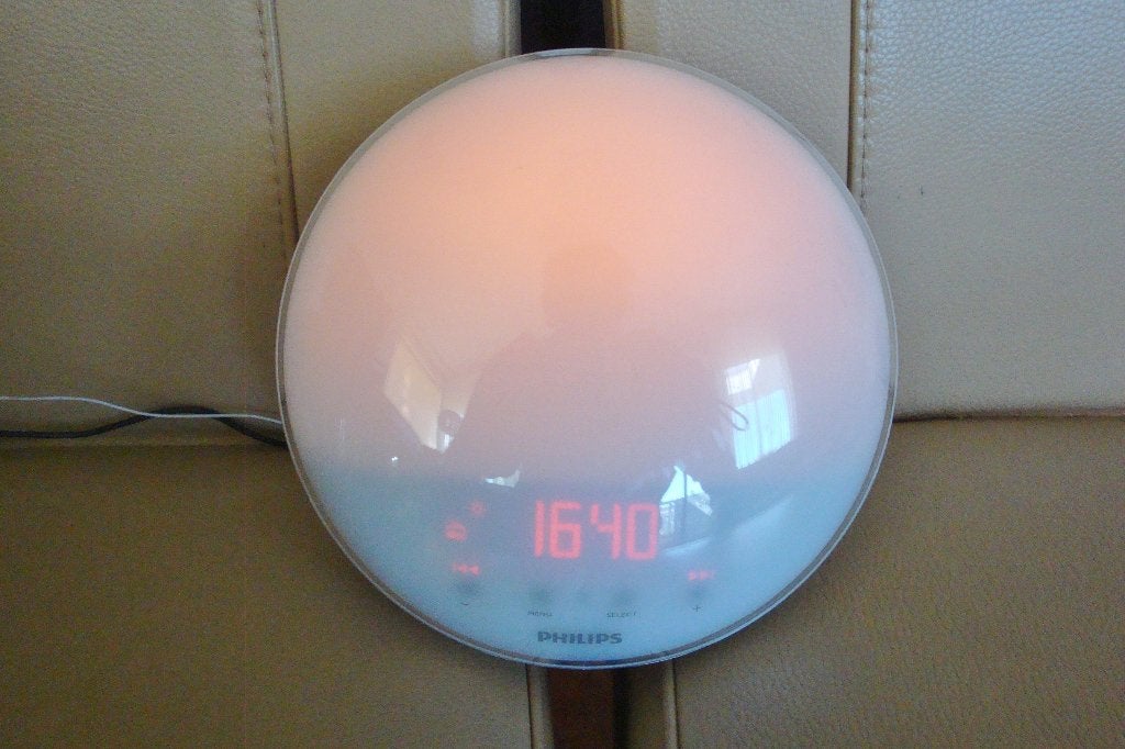 Philips HF3520 Wake-up Light - Natuurlijk Wakker Worden, Witgoed en Apparatuur, Wekkers, Zo goed als nieuw, Digitaal, Ophalen of Verzenden