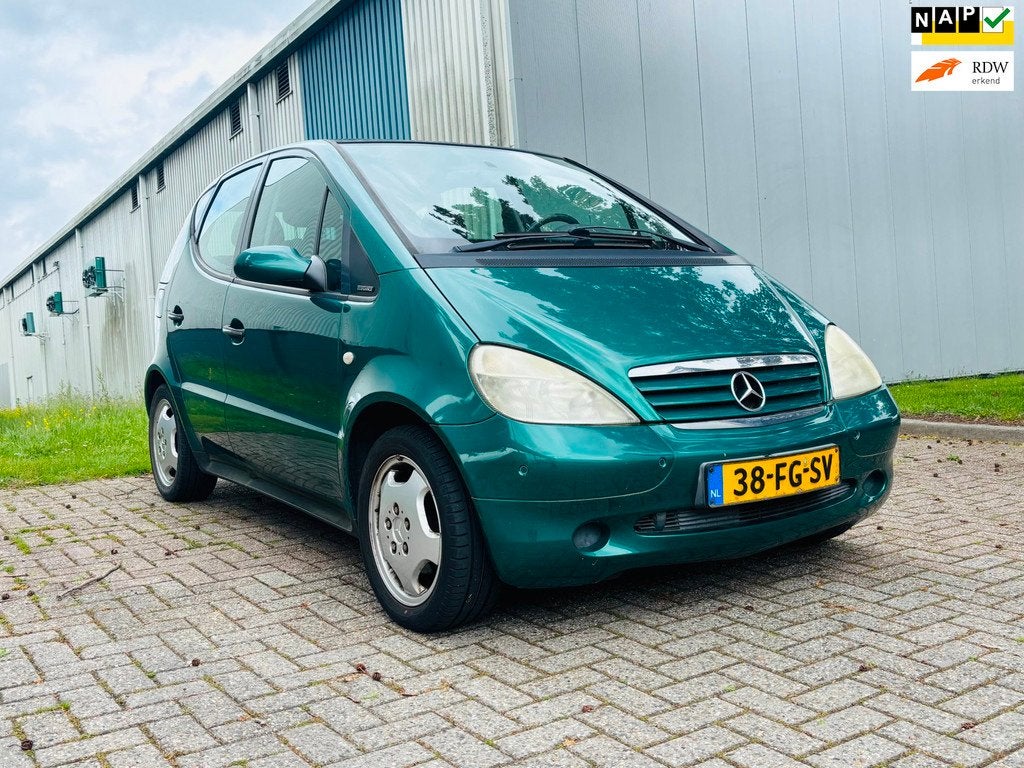 Mercedes-Benz A-klasse 140 Elegance, Auto's, Mercedes-Benz, Voorwielaandrijving, Stof, Zwart, 4 cilinders