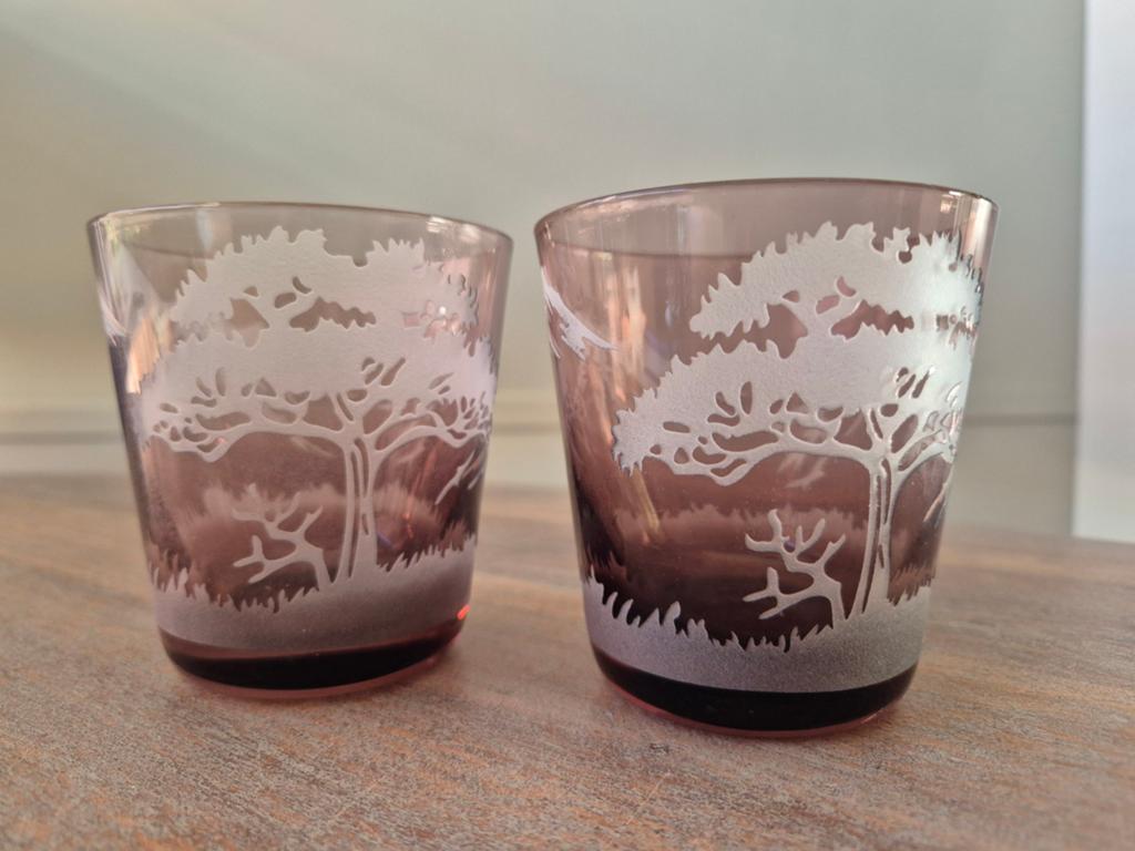 Pols Potten glazen Peony (2 stuks)- handwerk, bijzonder, Ophalen of Verzenden, Nieuw
