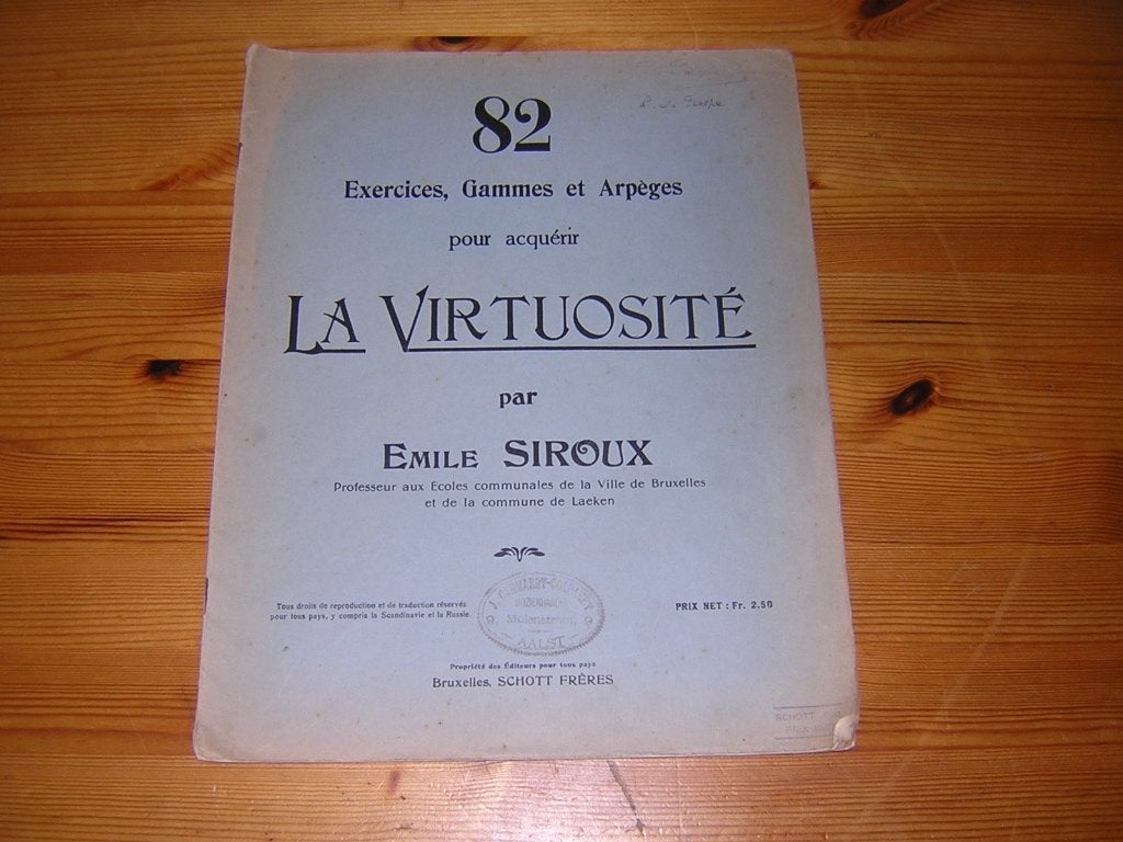 La virtuosité - emile siroux, Gebruikt, Ophalen of Verzenden, Artiest of Componist, Piano
