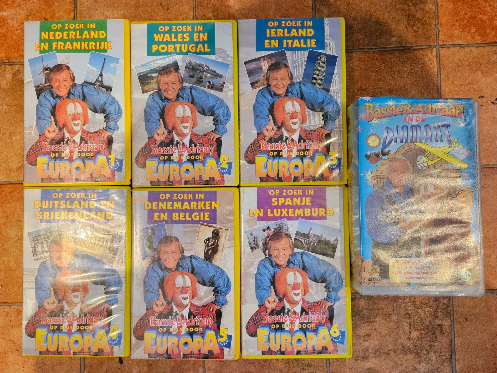 Bassie & Adriaan Videobanden, Cd's en Dvd's, VHS | Film, Alle leeftijden, Ophalen of Verzenden, Gebruikt, Nederlandstalig