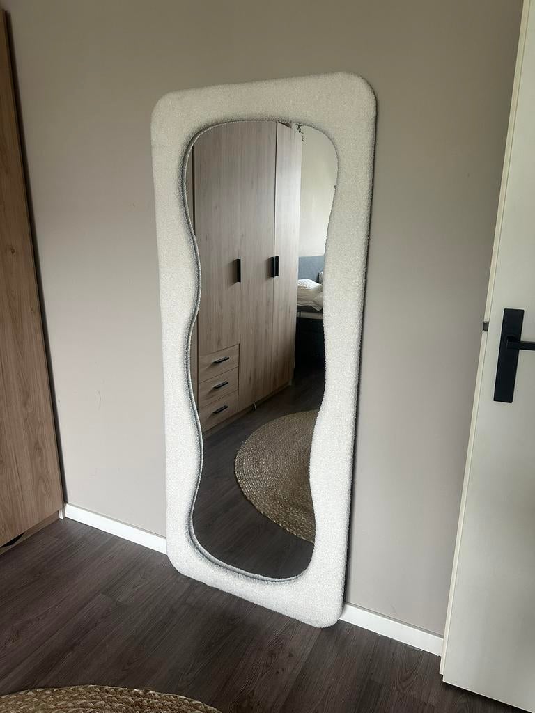 Teddy spiegel, Huis en Inrichting, Woonaccessoires | Spiegels, Ophalen of Verzenden, Zo goed als nieuw, Rechthoekig, Minder dan 100 cm