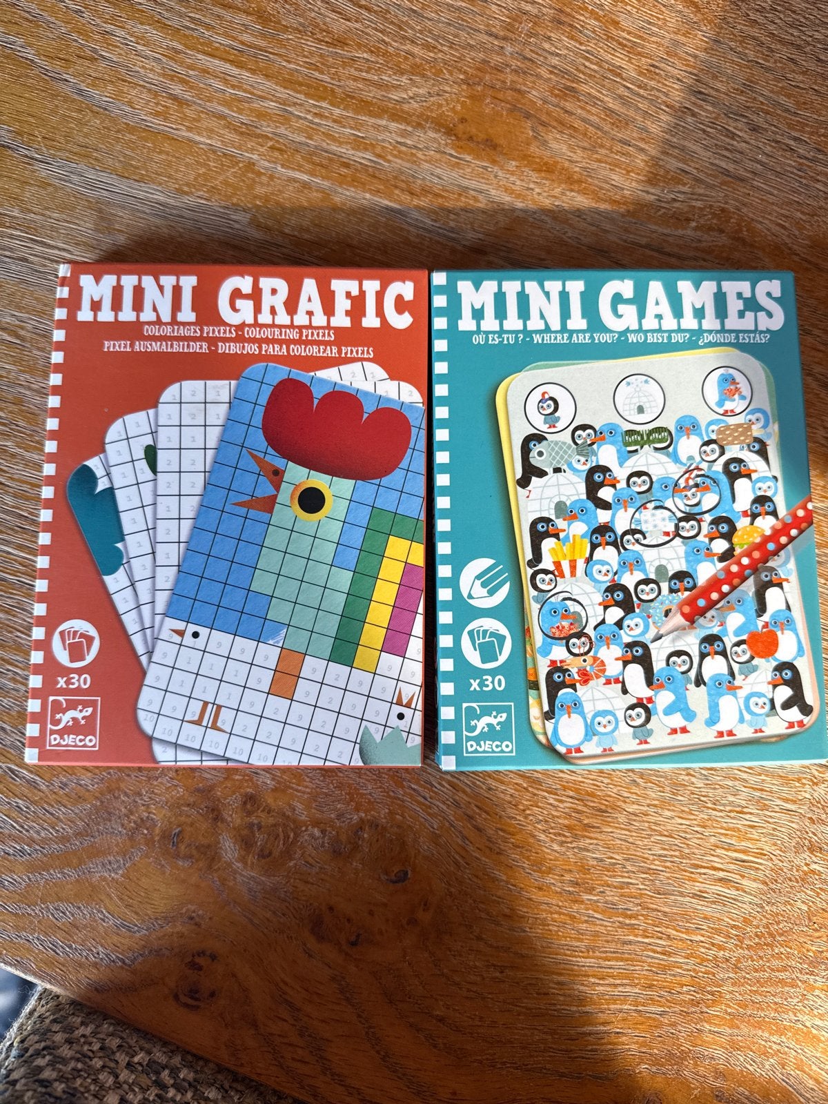 Djeco Mini Grafic & Mini Games - Puzzel en Knutselplezier, Ophalen of Verzenden, Zo goed als nieuw, Knutselen