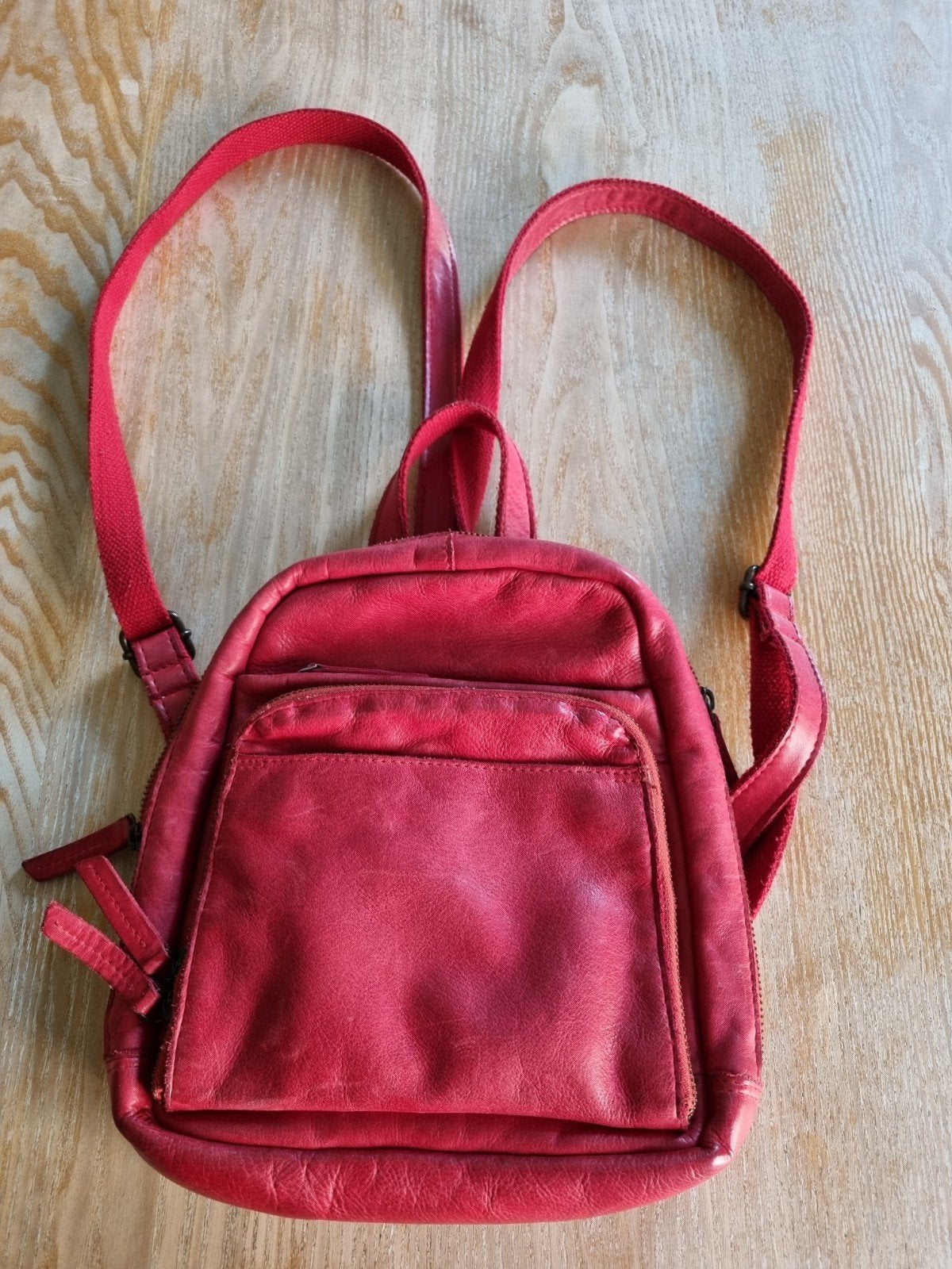 schoudertas leer, Ophalen of Verzenden, Nieuw, Rood, Leer