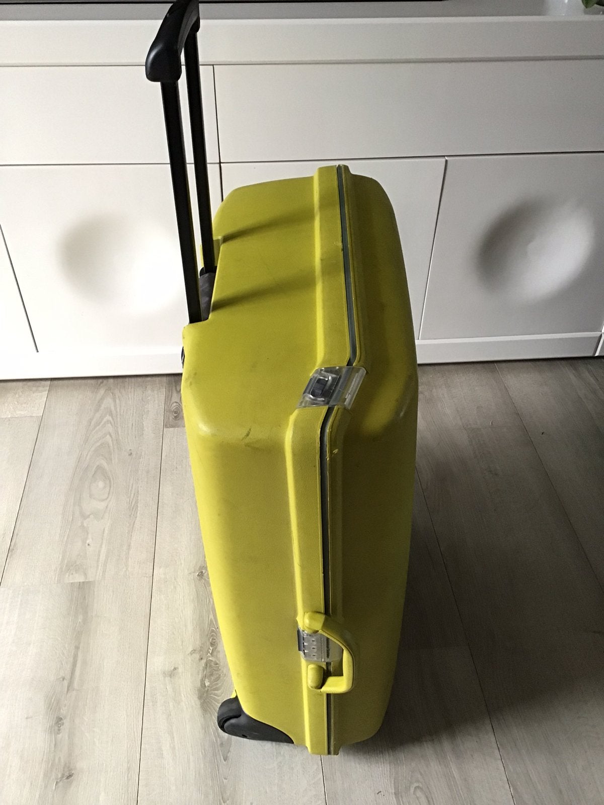 Grote felgele American Tourister koffer met 2 wielen, Sieraden, Tassen en Uiterlijk, Koffers, Wieltjes, Hard kunststof, Ophalen of Verzenden