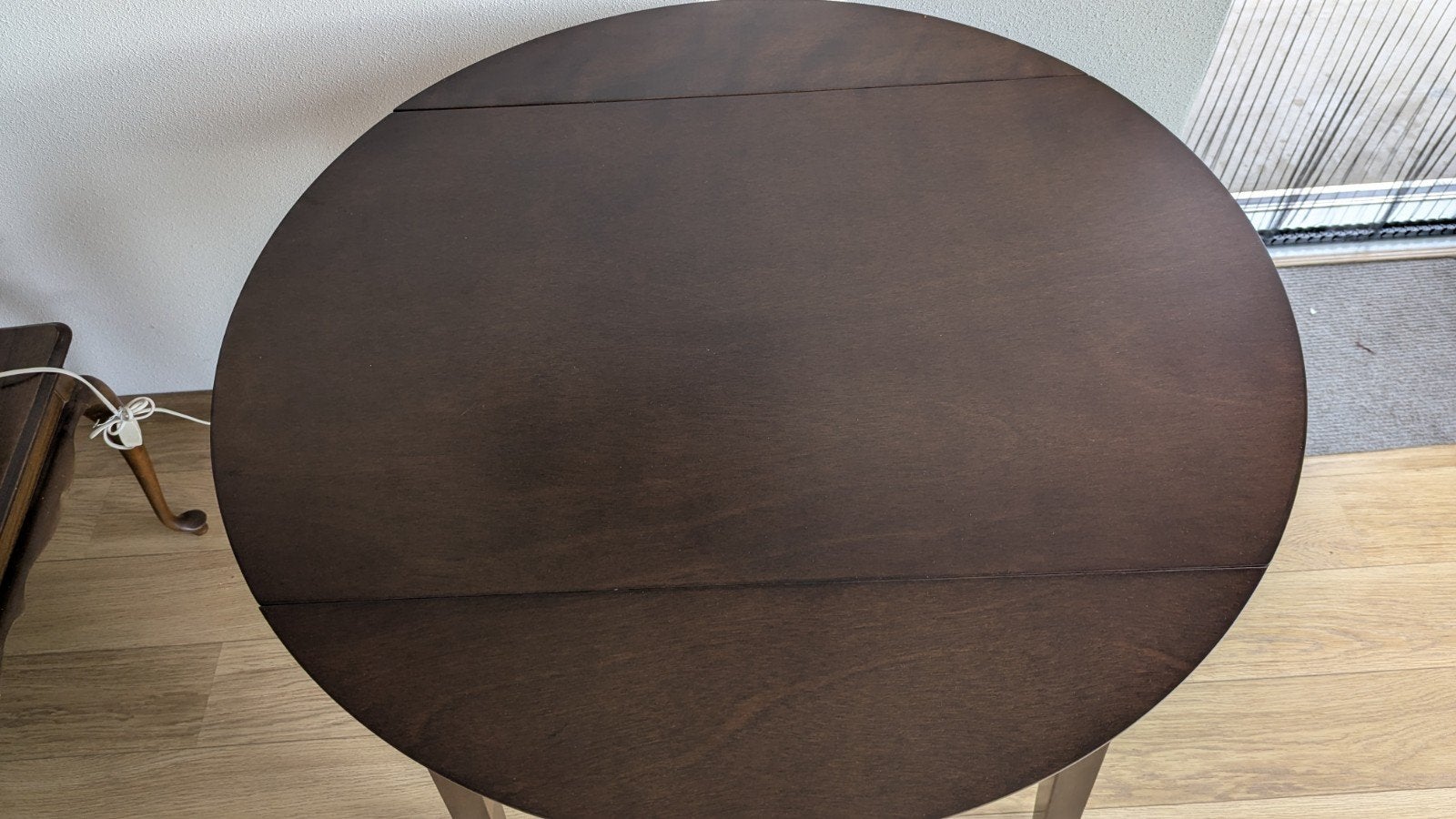 Ronde tafel inklapbaar, Ophalen, Overige materialen, 100 tot 150 cm, Klassiek