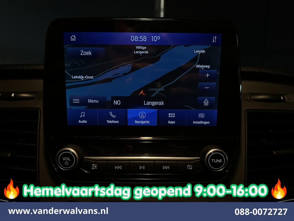 Ford Transit Custom 2.0 TDCI 131pk L2H1 Dubbele Cabine Euro6, Auto's, 4 cilinders, 2800 kg, Wit, Bedrijf