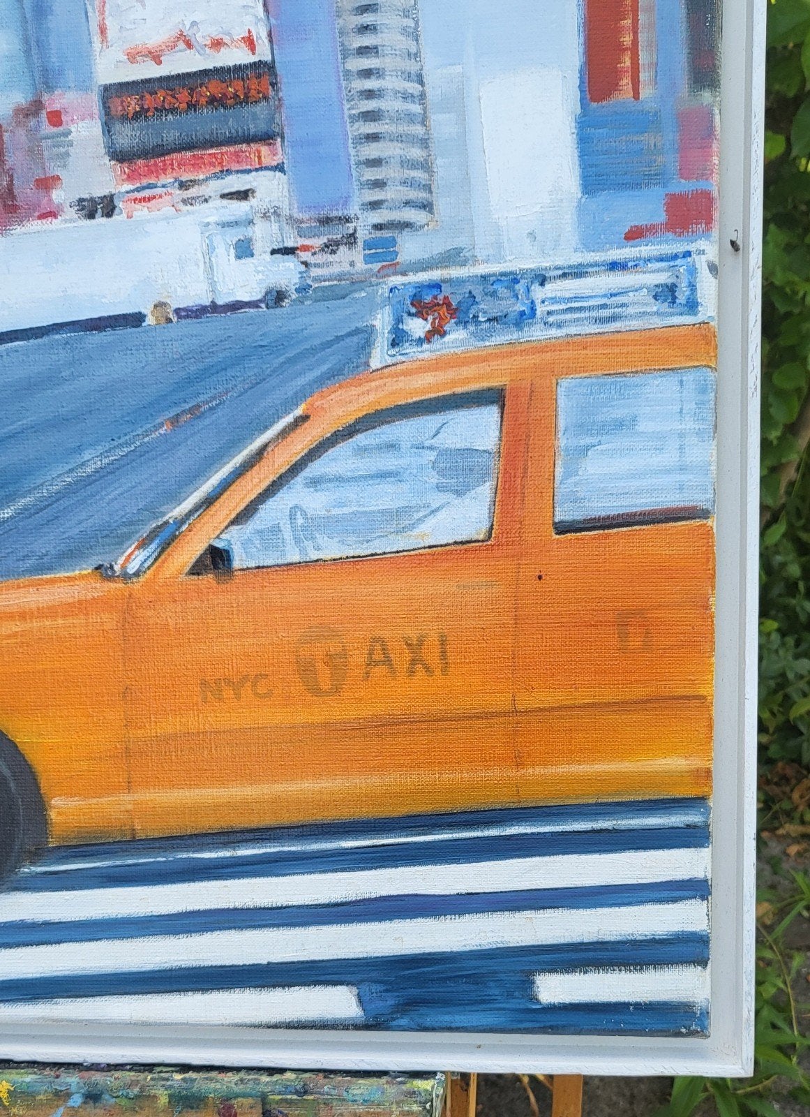 taxi NY  65x65 cm, Ophalen of Verzenden