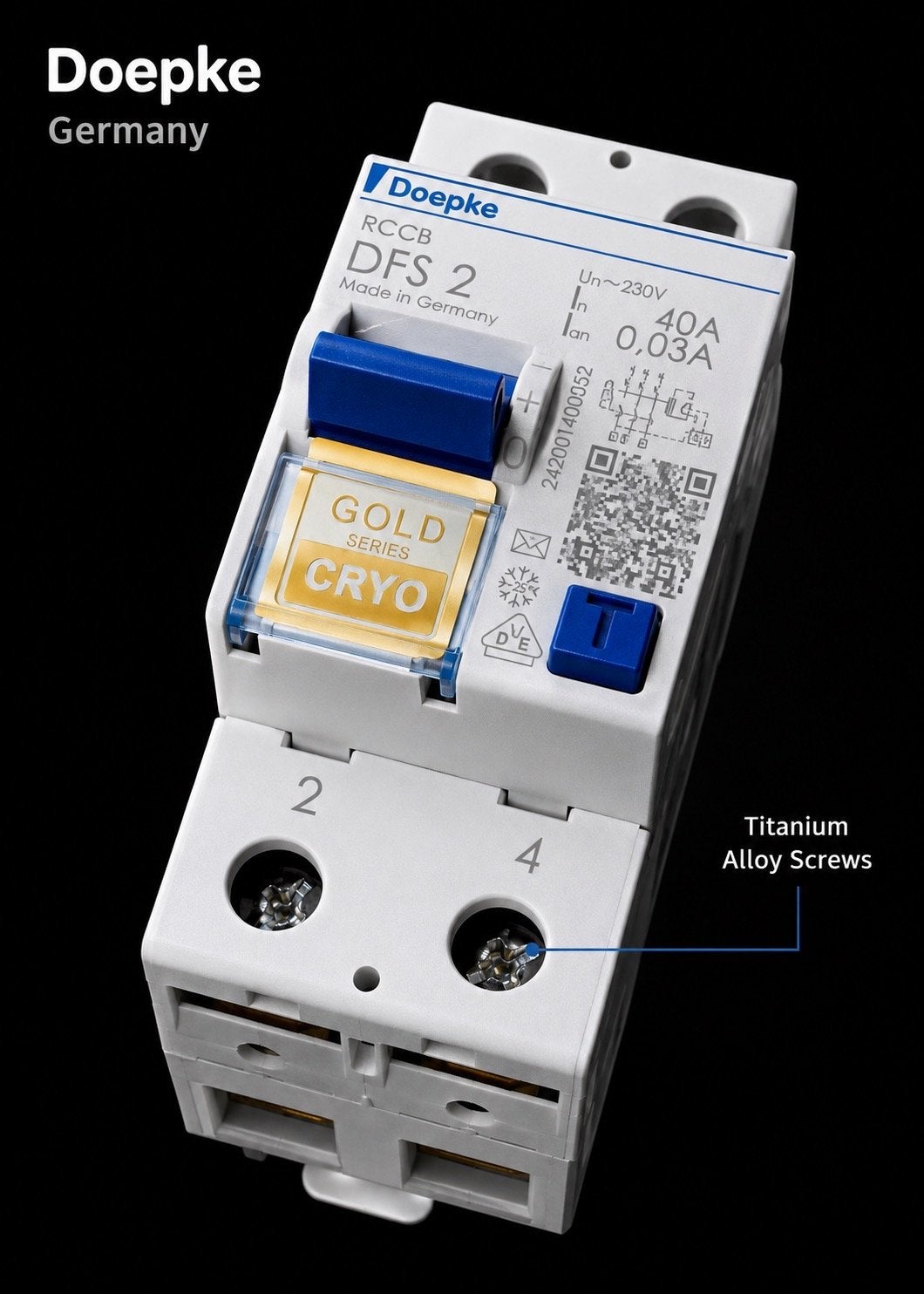 Doepke DFS-2 for Audio 40A Cryo RCCB aardlekschakelaar, Hoenderberg 1 3825 CT Amersfoort Nederland, Windmill Audio™, Nieuw, David.liefting@hotmail.com
