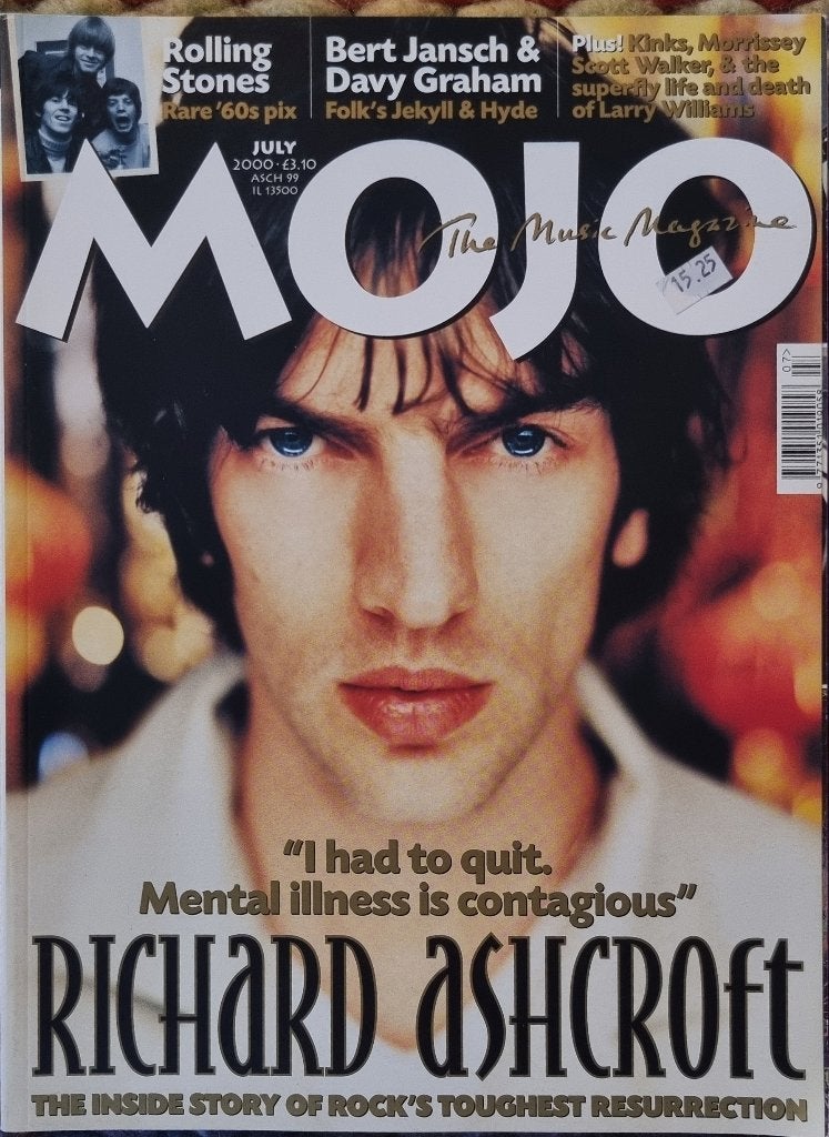 MOJO 07-2000 80 Ashcroft Walker Larry Williams Stones Davy G, Boeken, Ophalen of Verzenden, Zo goed als nieuw, Muziek, Film of Tv