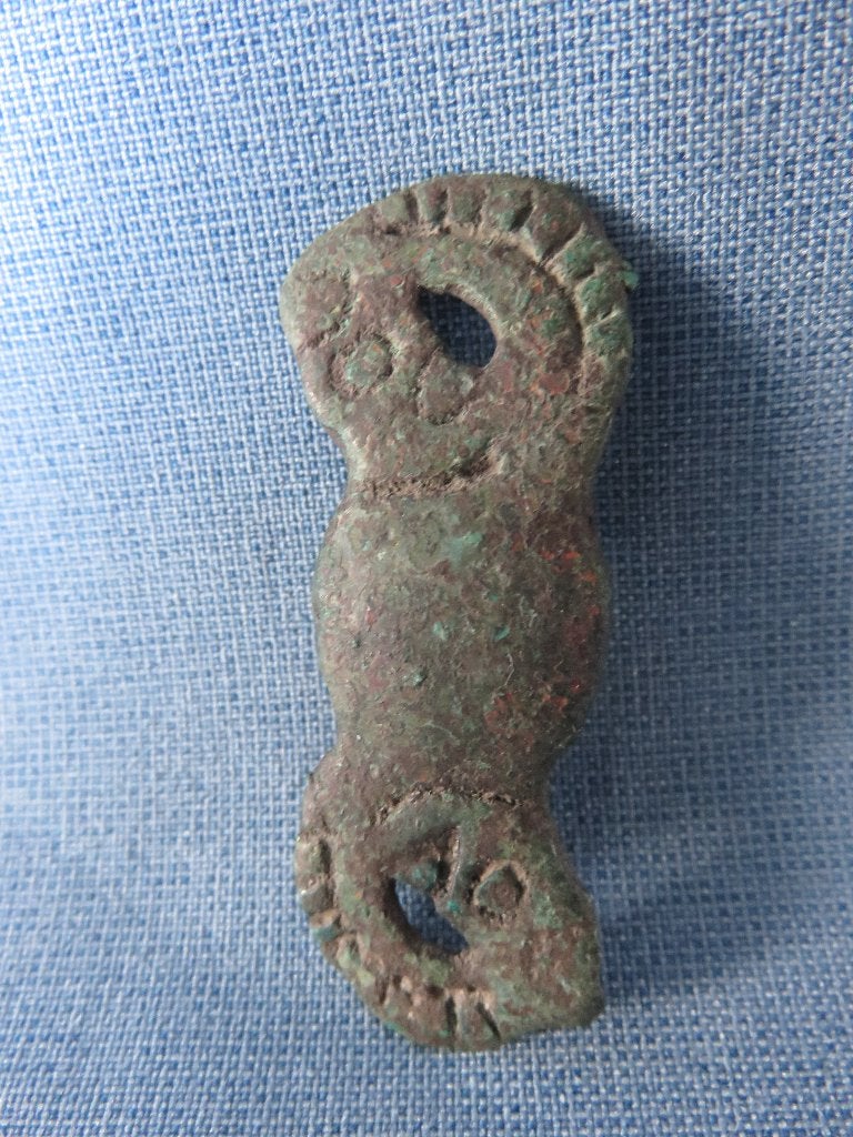 Scytisch paardenbeslag in brons - ca. 300 B.C. - bodemvondst, Antiek en Kunst, Ophalen of Verzenden, Brons