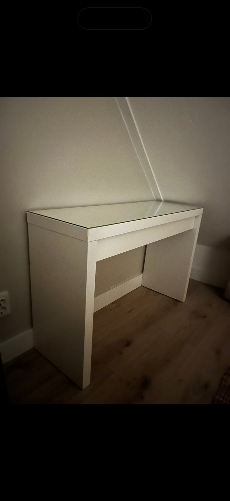 Malm ikea kaptafel, Huis en Inrichting, Ophalen, Gebruikt, 50 tot 100 cm, Glas