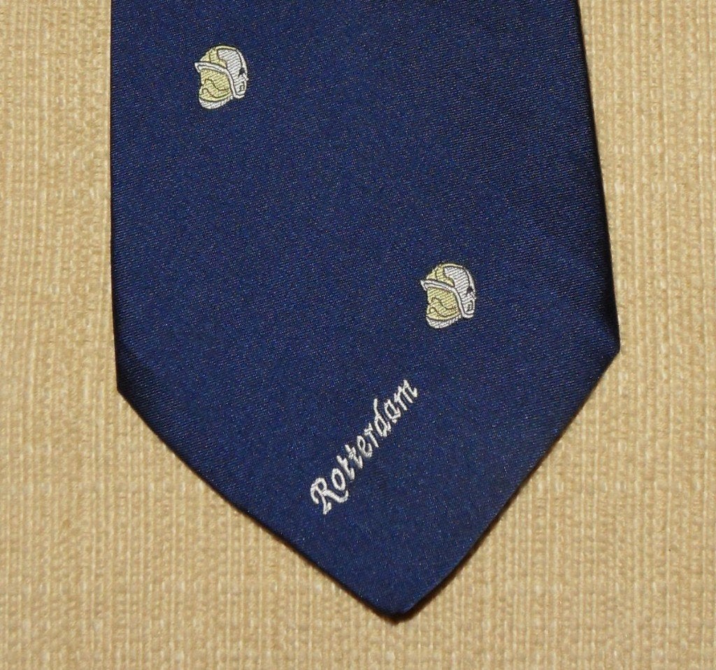 Brandweer Rotterdam stropdas blauw, Kleding | Heren, Ophalen of Verzenden, Nieuw, Blauw