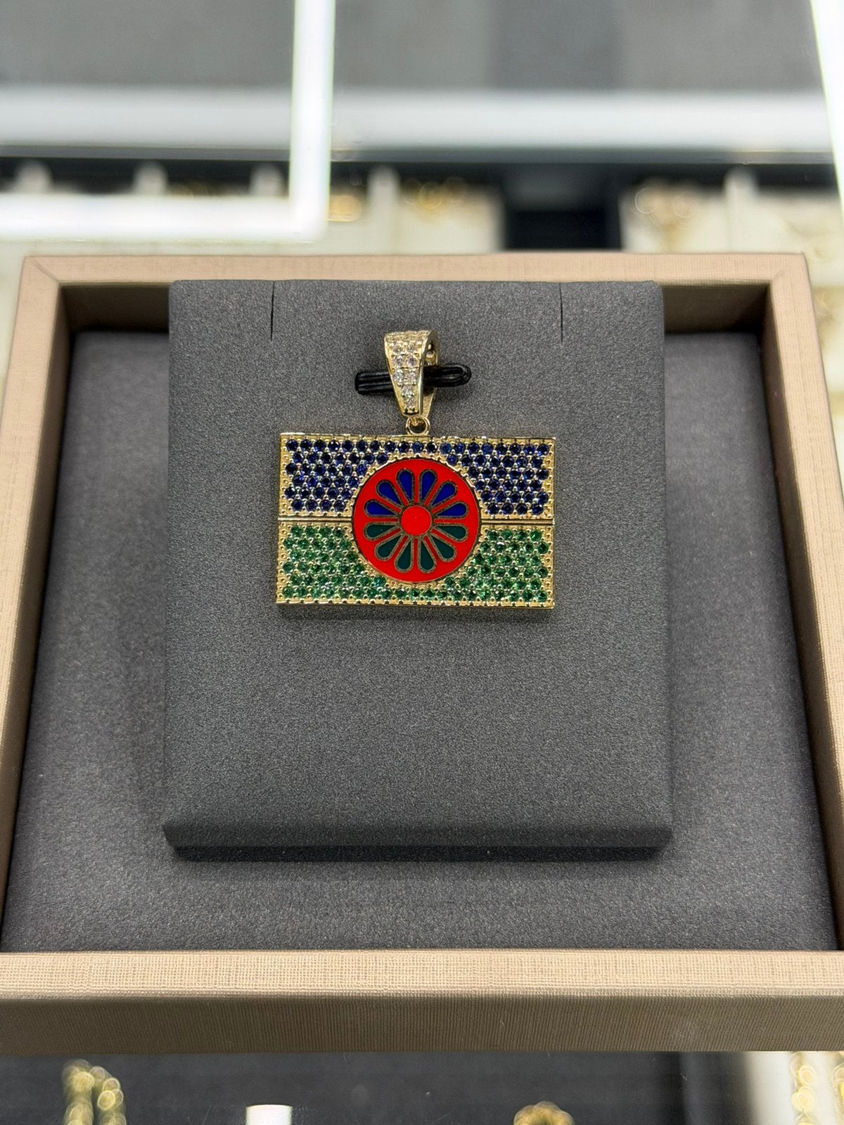 14 Karaat Goud - Hanger - Roma Vlag - Nieuw - 6.58 Gram, Ophalen of Verzenden, Nieuw, Goud, Goud