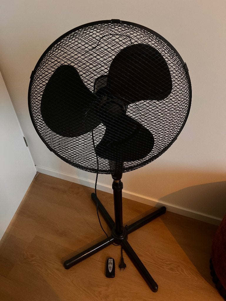 Ventilator met afstandsbediening en verschillende standen, Witgoed en Apparatuur, Ventilatoren, Ophalen, Ventilator met afstandsbediening