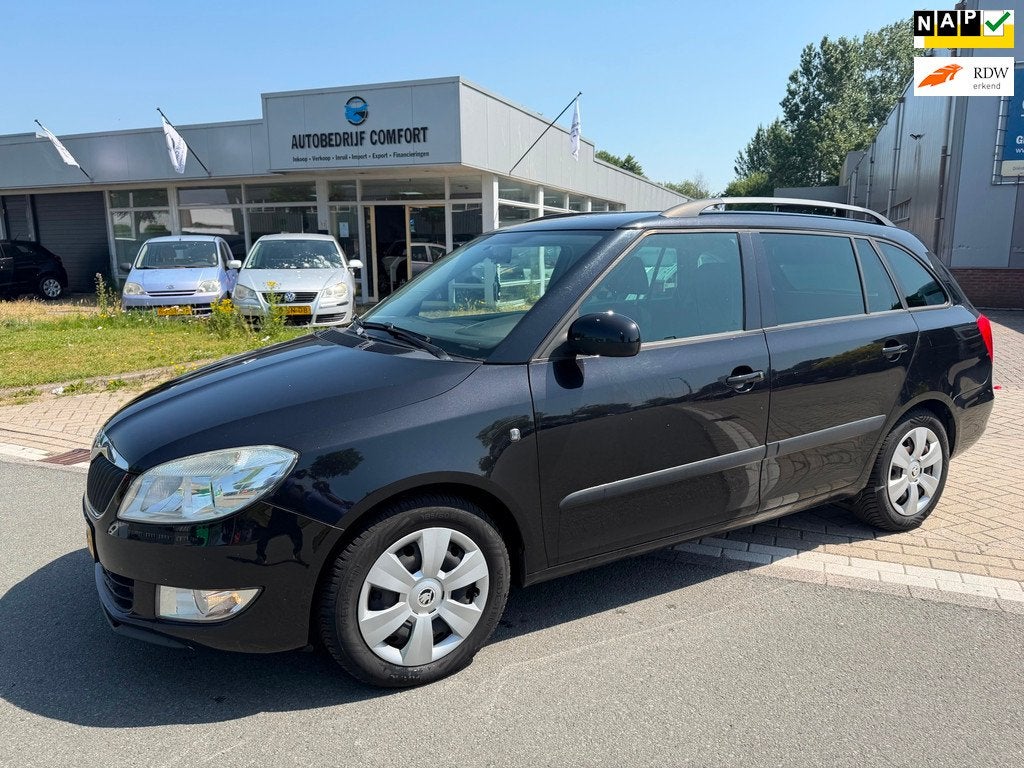 Skoda Fabia Combi 1.2 TDI Greenline. • AIRCO IJSKOUD •, Auto's, Skoda, Voorwielaandrijving, Euro 5, Zwart, 1199 cc