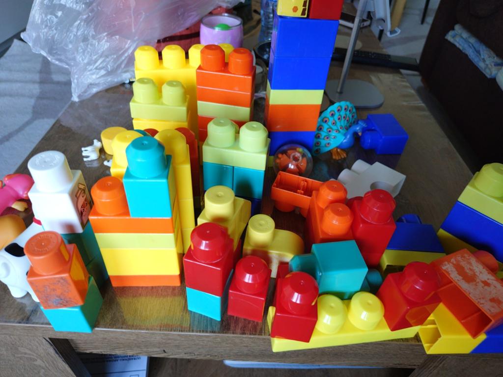Baby speelgoed set: rammelaar, knuffel en bijtring, Ophalen of Verzenden, Gebruikt, Rammelaar