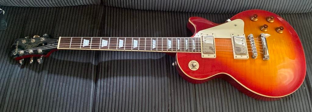 Epiphone les paul, Ophalen of Verzenden, Zo goed als nieuw, Solid body, Epiphone