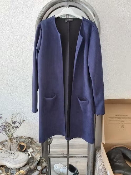 Norah prachtige jas vest zonder sluiting maat 38 40, Verzenden, Zo goed als nieuw, Maat 38/40 (M), Blauw