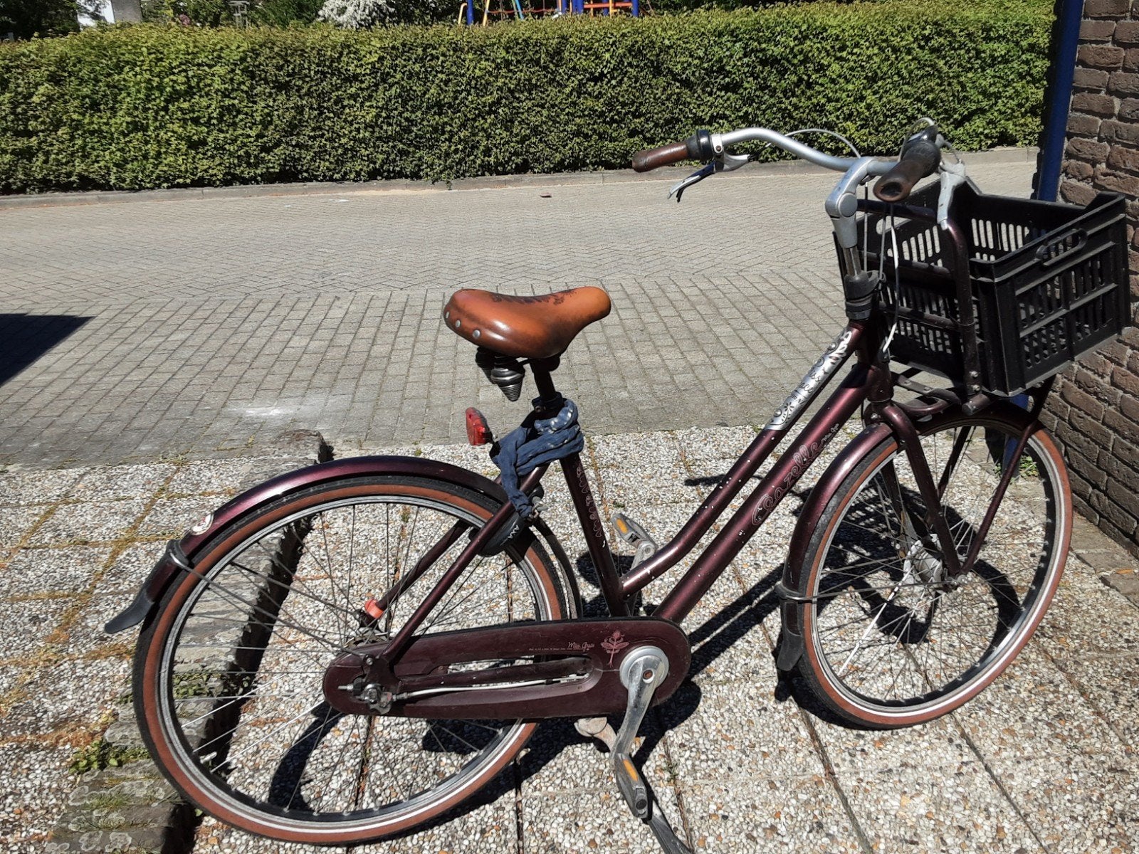 Gazelle Miss Grace damesfiets met voordrager, Ophalen, Gebruikt, Versnellingen, 50 tot 53 cm