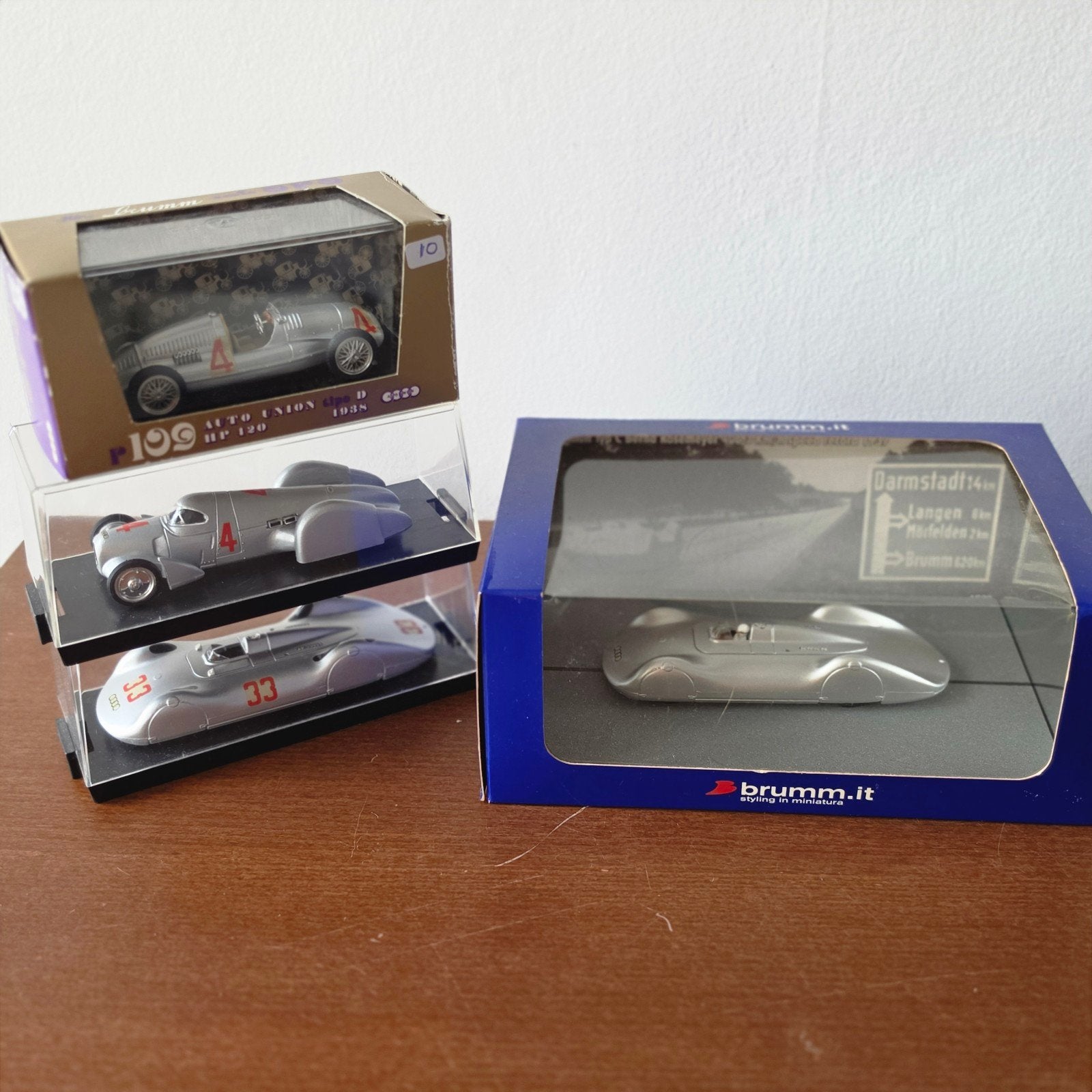 Diverse Brumm Auto Union 1:43 modellen, Ophalen of Verzenden, Gebruikt, Auto, Overige merken