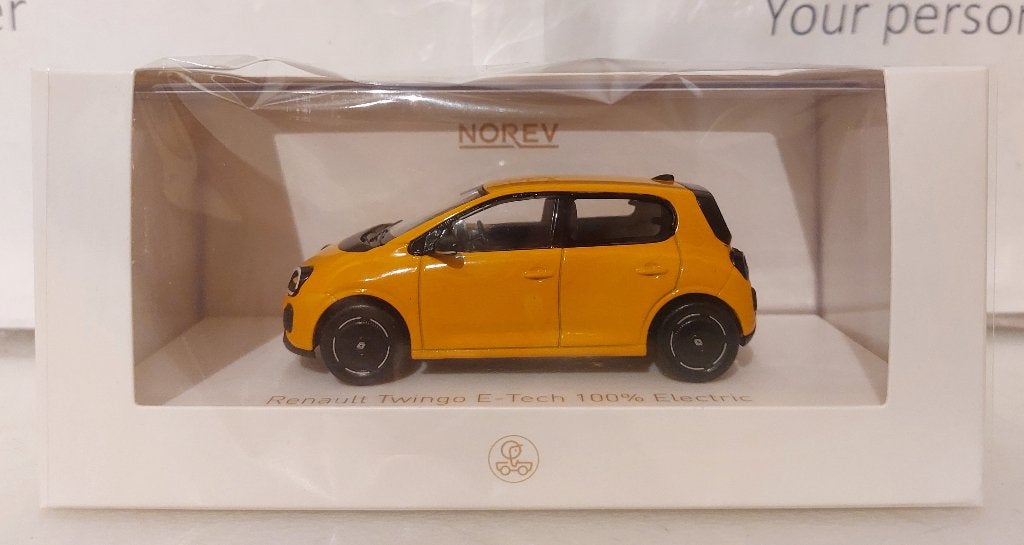 Norev 1:43 Renault Twingo E-Tech 2026 Mango Yellow nieuw, Ophalen of Verzenden, Nieuw, Auto, Norev