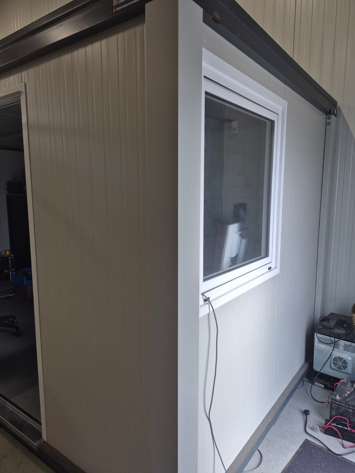 Porta cabin, mobiel kantoor 4,85 x 2,42 m, Ophalen, Zo goed als nieuw