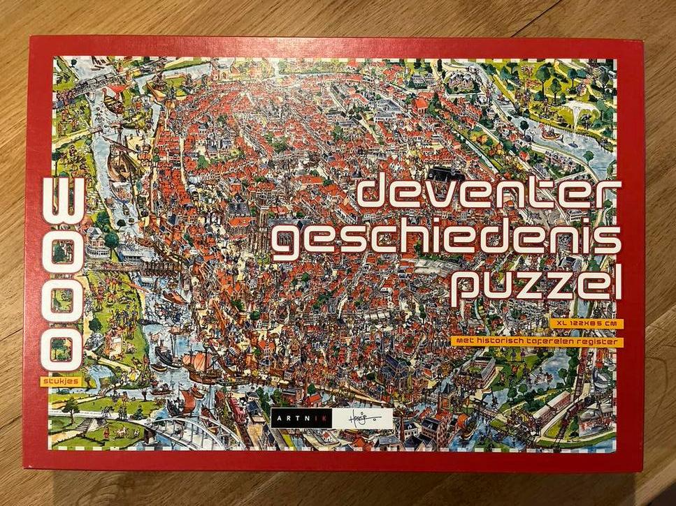 Deventer Geschiedenis Puzzel 3000 stukjes, Ophalen of Verzenden, Meer dan 1500 stukjes, Zo goed als nieuw, Legpuzzel