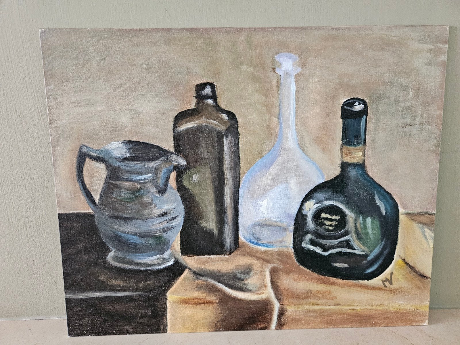 Belgisch stilleven op canvas, Antiek en Kunst, Ophalen of Verzenden