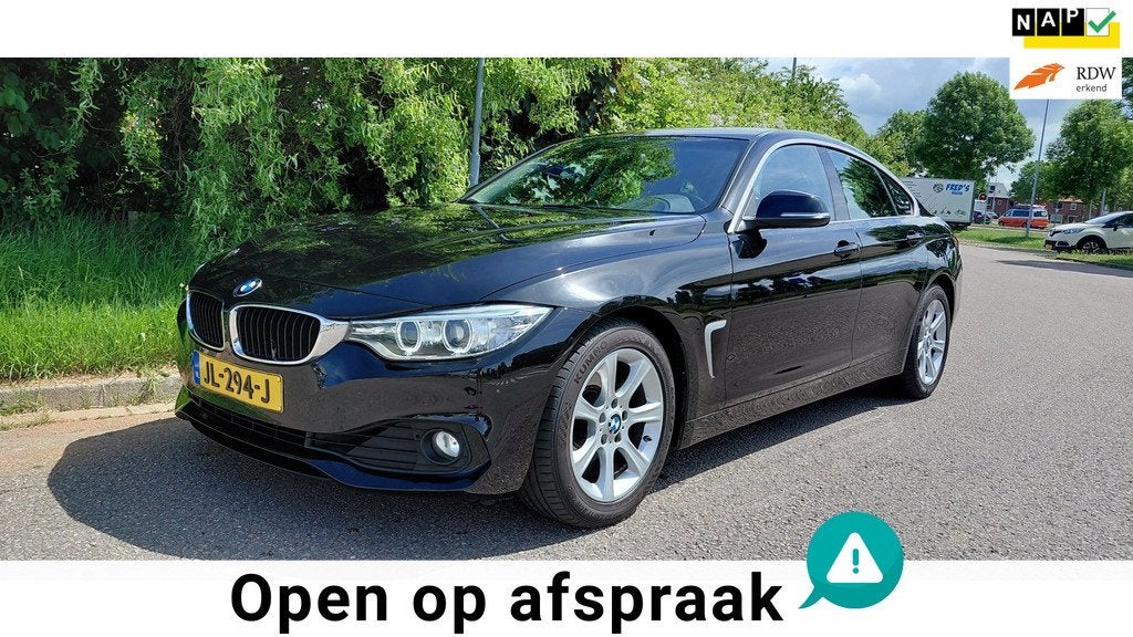 BMW 4-serie Gran Coupé 418i Centennial Executive in Schitte, Auto's, BMW, Bedrijf, Te koop, 4-Serie Gran Coupé, ABS, Achteruitrijcamera