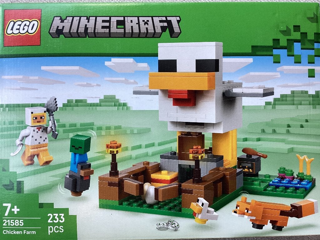LEGO Minecraft 21585 Chicken Farm - Zo goed als nieuw, Minecraft, Lego, Ophalen of Verzenden, Zo goed als nieuw