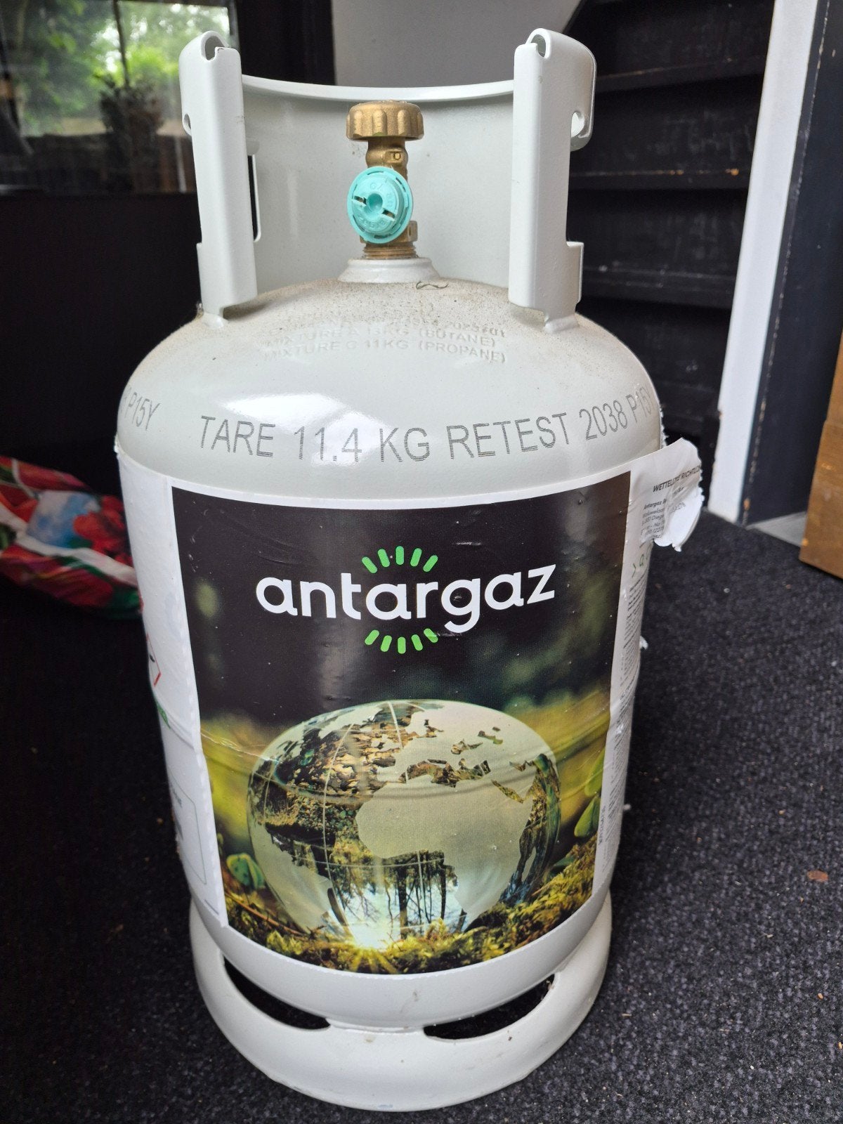 Gasfles Antargaz, Ophalen
