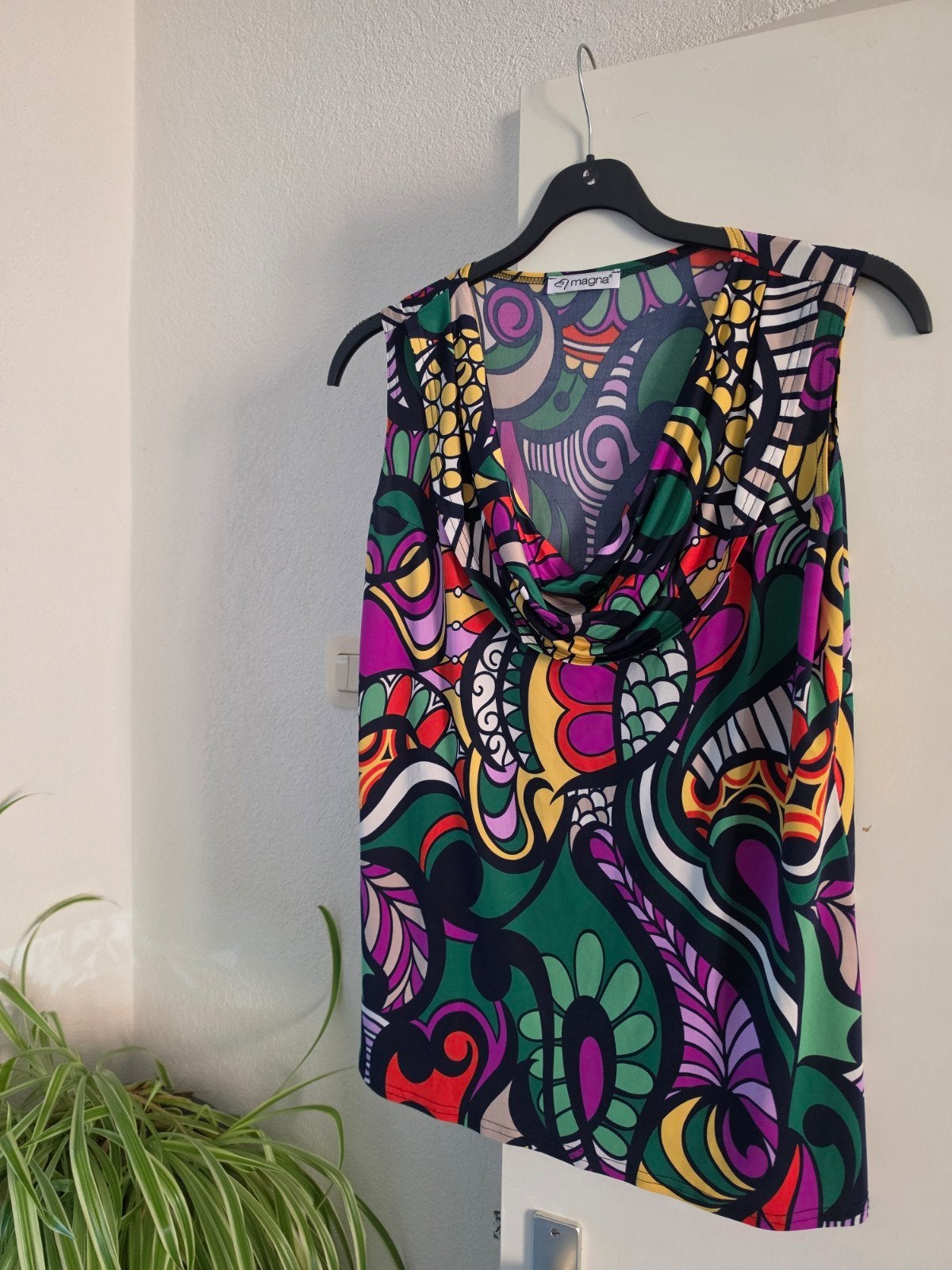 Magna Watervaltop Maat 44/46 - Kleurrijk Design, Kleding | Dames, Meerkleurig, Maat 46/48 (XL) of groter, Ophalen of Verzenden
