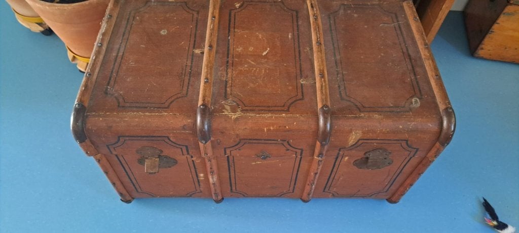 Oude hutkoffer, Ophalen, 50 – 75, Gebruikt, 50 tot 100 cm