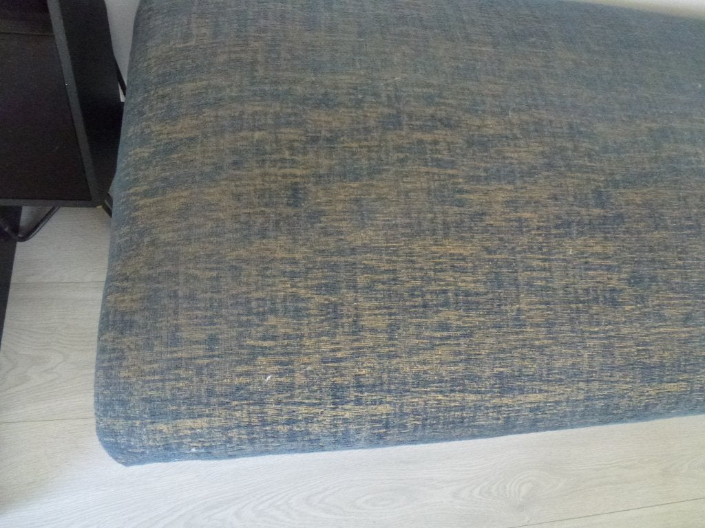 klassieke vintage hocker, voetenbank, poef 115 cm lang, Ophalen, Gebruikt, Klassieke vintage, 100 tot 125 cm