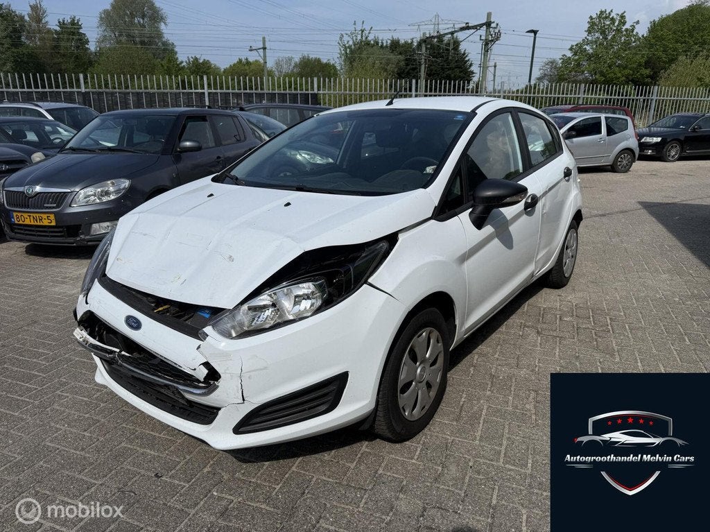 Ford Fiesta 1.25 5 DR 95.000 KM Schade Duits kenteken, Voorwielaandrijving, Stof, Gebruikt, Zwart