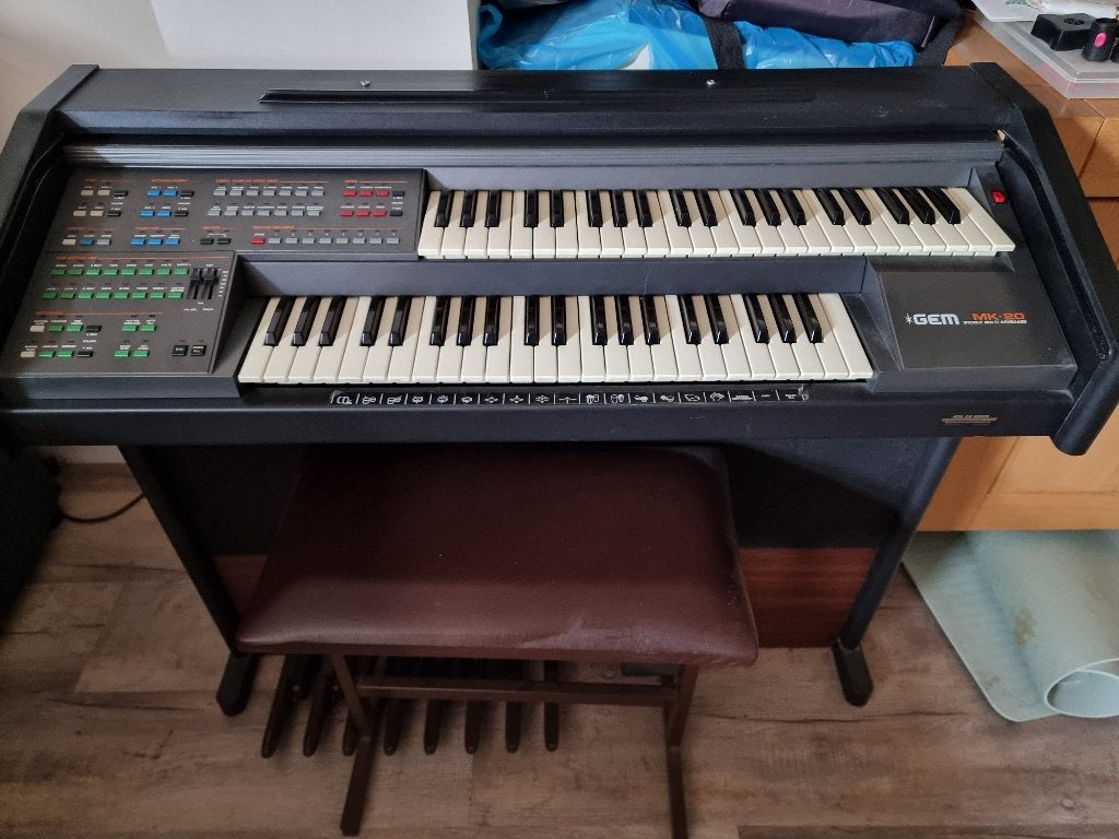 Orgel Gem MK-20 stero multi keyboard, Ophalen, Gebruikt, 2 klavieren, Orgel