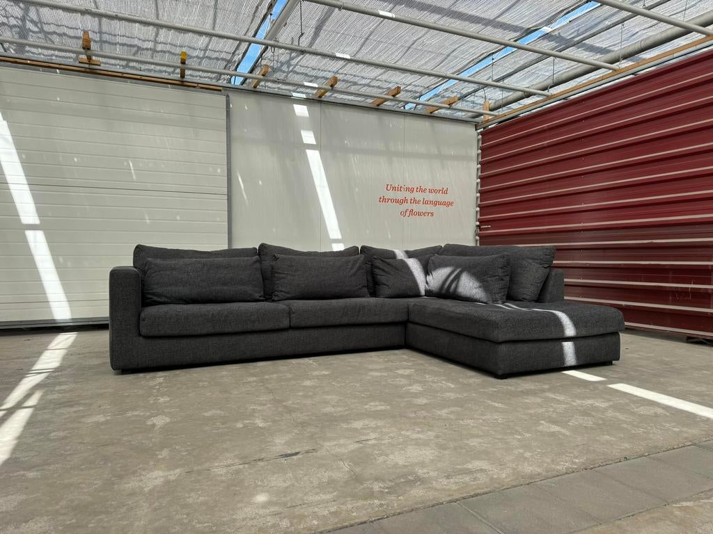 Mooie Loods5 Hoekbank (330cm) – Antraciet – GEREINIGD, 100 tot 125 cm, Loods 5, Hoekbank, 300 cm of meer