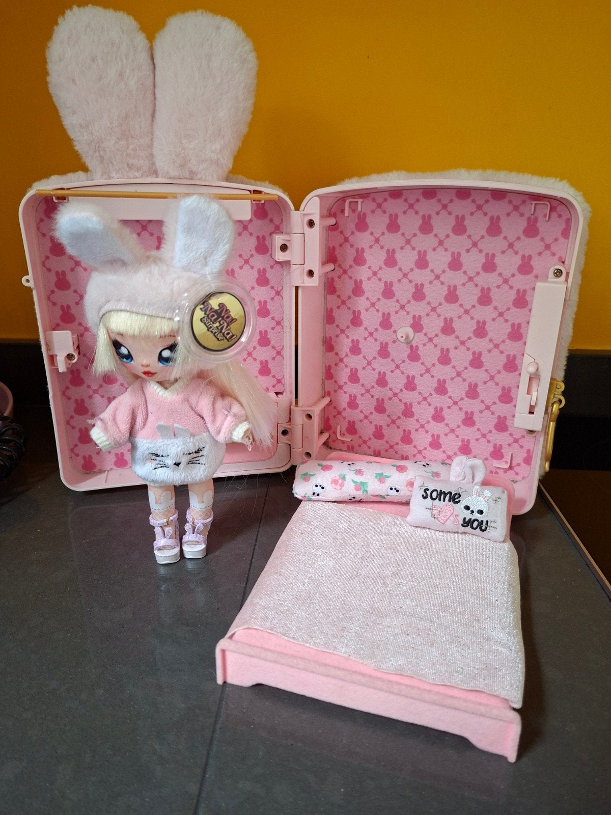 Na Na Na Surprise konijn 3-in-1 koffer, Ophalen of Verzenden, Gebruikt, Overige typen