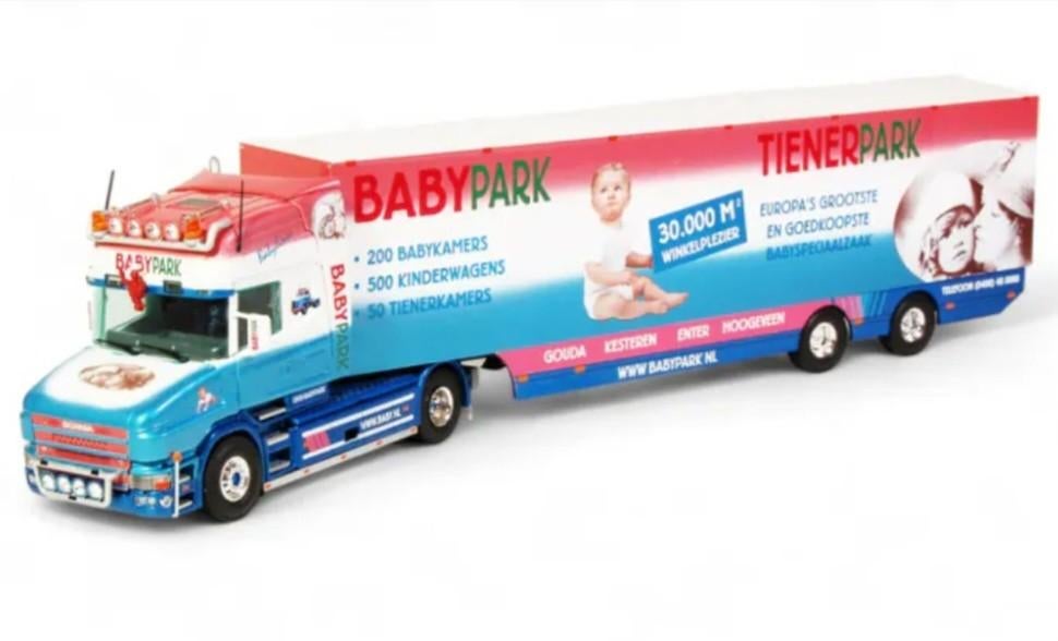 Tekno 56188 scania torpedo babypark, Ophalen, Zo goed als nieuw, Bus of Vrachtwagen, Tekno