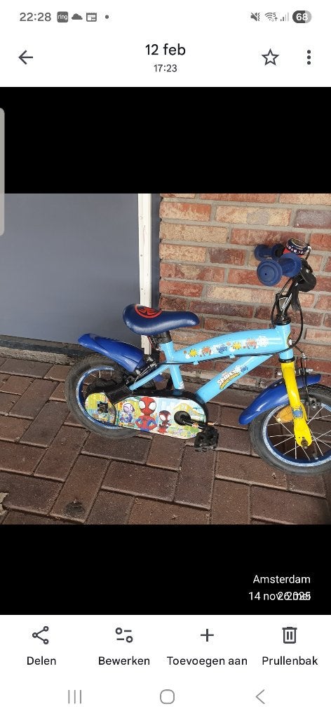 Kinderfiets, Ophalen of Verzenden, Gebruikt, Minder dan 16 inch